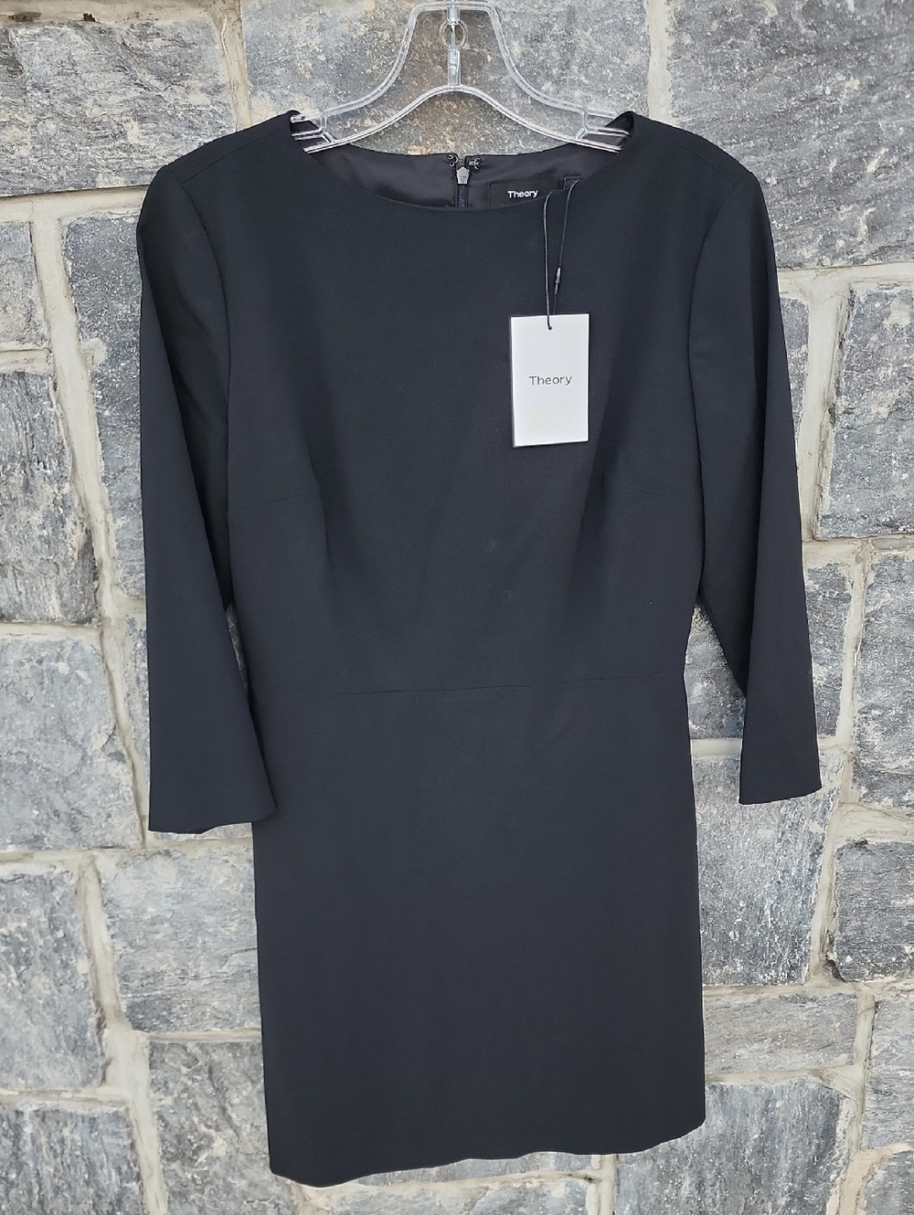 NWT Theory Kamillina NZ Long-Sleeve Black Classic Suit Dress Size 6